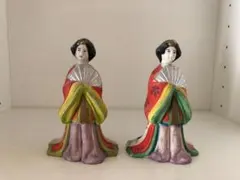 陶器製 雛人形 2体セット