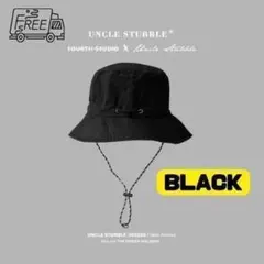 076D17 サファリハット メンズ レディース 帽子 ブラック 日除け 紫外線