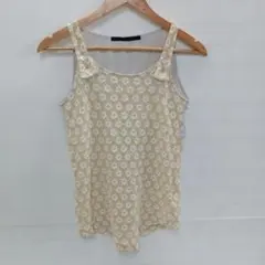 値下◎4.1◎S676◎ブランド不明◎タンクトップ◎レース◎2