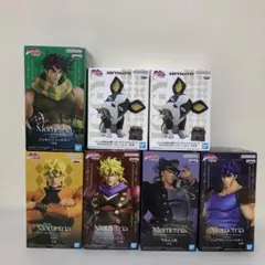 ジョジョの奇妙な冒険MOMETRIAシリーズフィギュアとソフビフィギュア全7点