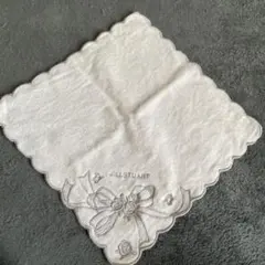 JILL STUART 花とリボン刺繍 ハンカチ