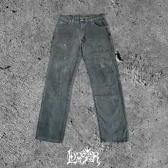 古着 Wrangler BLACK DENIM ラングラー ブラックデニムペンキ