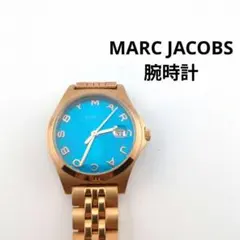 MARC JACOBS レディース腕時計 青文字盤 ゴールド