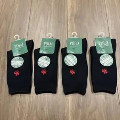 ⭐︎新品未使用⭐︎ POLO キッズ ネイビー靴下 18-20cm 赤刺繍