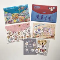 ダッフィー ミニファイル 3点 ＆ ポストカード