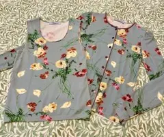 Blumarine ブルマリン　カーディガン　タンクトップ　ブルー　セーターのサムネイル