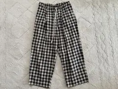 ⭐︎ネストローブ⭐︎コットンリネンアムンゼンチェックイージーパンツ