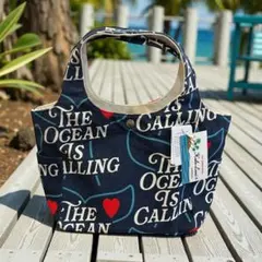 Hula Lani ハワイアントートバッグ　オーシャンコーリング　キャンバス地