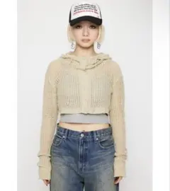 ラグアジェムLOOSEY HOODIE ベージュのサムネイル