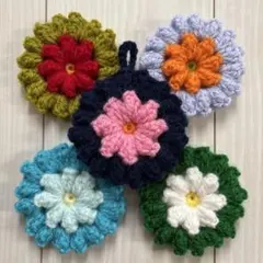 アクリルたわし　エコたわし　お花