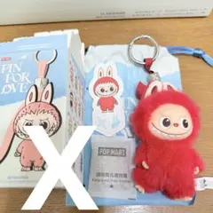 ラブブ LABUBU PIN FOR LOVE イニシャルアルファベット X