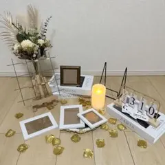 ウェルカムスペース＆受付セット　まとめ売り　ミールヘーデン風　ゴールド