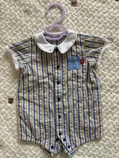 familiar ファミリア ロンパース 半袖 ストライプ 60サイズ
