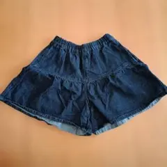 GU デニムキュロットパンツ　130
