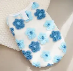 わんちゃんフック付きふわもこ立体フラワートップス