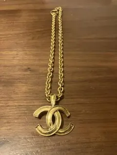 Chanel CCロゴネックレス ゴールド