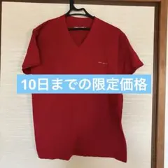 COMME CI COMME CA Vネック Tシャツ レッドのサムネイル