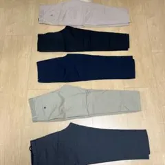 【５本セット】七分丈スラックス 【ウエスト84-92】
