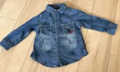 BABYDOLL ミッキーデニムシャツ 90 美品