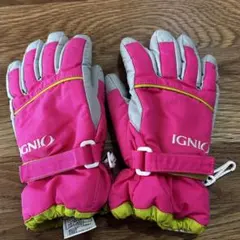 【即日発送】美品 IGNIO スキースノボ　スノーグローブ 120cm ピンク