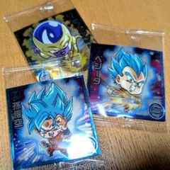 ドラゴンボール 超戦士シールウエハース超 孫悟空 ベジータ ゴールデンフリーザ