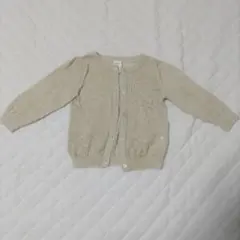 80cm カーディガン ゴールドラメ