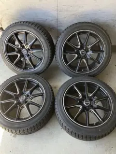 245/40R18 スタッドレス ガンメタ メタリック スポーク ホイールセット