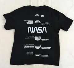 SHEIN NASA プリントTシャツ ブラック 9Y