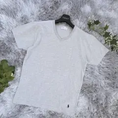 【美品】Polo by Ralph Lauren Vネック Tシャツ 杢グレーMのサムネイル