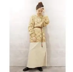 Ungrid サイドスリットコーデュロイスカート