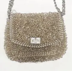 アンテプリマ ルケット シルバーゴールド 3way ワイヤーバッグ　ショルダー