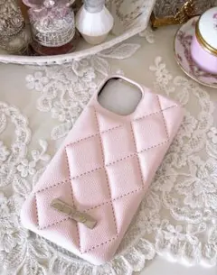 emu♡キルティング iPhone13ケース ピンクのサムネイル