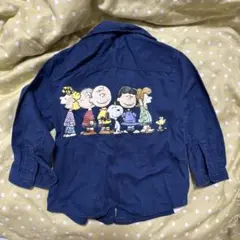 PEANUTS スヌーピー シャツ 9-12ヶ月　80 ネイビー　zara