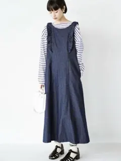 haco! デニム　ネイビー　ワンピース　レディース　春のサムネイル