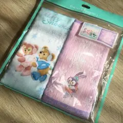 ダッフィー シェリーメイ　ハンカチ　タオル　セット タオルハンカチ ダッフィー シェリーメイ ステラルー ハート