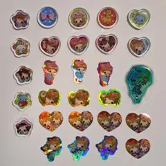 おはじきシール　シールフレーク　平成　レトロ　キラキラ　29枚