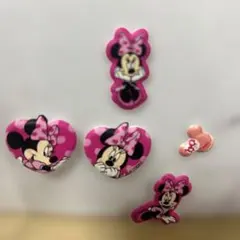 ミニーマウス ステッカー 4枚セット ミニーぷくぷくシール