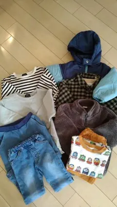 キッズ秋冬服8点セット_サイズ100（プチマイン・コンビミニ・ZARA）