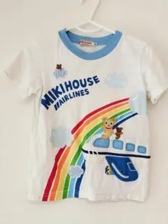 MIKI HOUSE　航空機デザインTシャツ 100