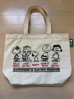 スヌーピータウン 刺繍トートバッグ