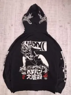 マキシマムザホルモン グラフィック ジップアップパーカー　黒 XL マキシマムザホルモン グラフィック ジップアップパーカー 黒 XL | Mercari