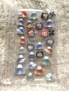 正規品　ボンボンドロップシール おすそわけ　忍者　富士山　シール帳