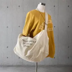 VS ステンシル ショルダーバッグ ミリタリー トートバッグ ニュースペーパー