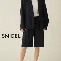 SNIDEL タック ハーフパンツ 黒 サイズ1