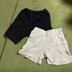黒とグレーのショートパンツ2点セット