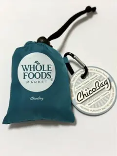 【新品未使用】ホールフーズマーケット エコバッグ チコバッグ ターコイズ