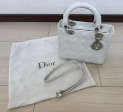 ディオール　DIOR レディディオール　ミディアム　ホワイト