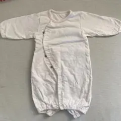 ホワイト 長袖 ツーウェイ・ドレスオール 90-60