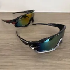 【訳あり品、値下げ不可】スポーツサングラス2個セット！自転車など多種多様！