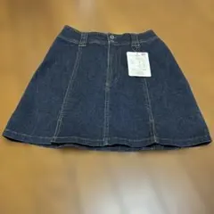 デニム ミニスカート フロントボタン付き